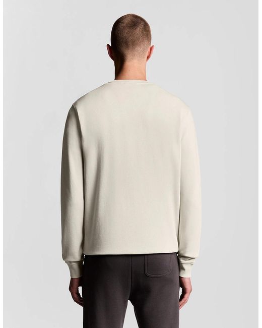 Lyle & Scott Natural Cotton Crew Neck Sweatshirt for men