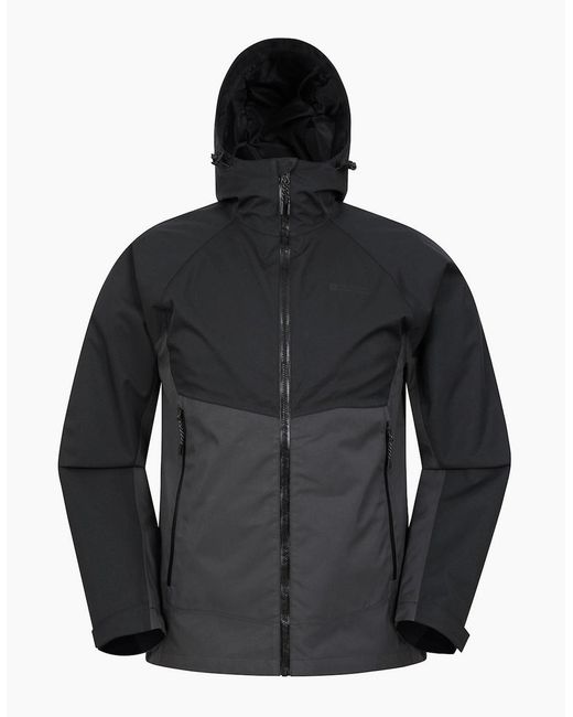 Mountain Warehouse Black Verge Extreme Waterproof Jacket for men