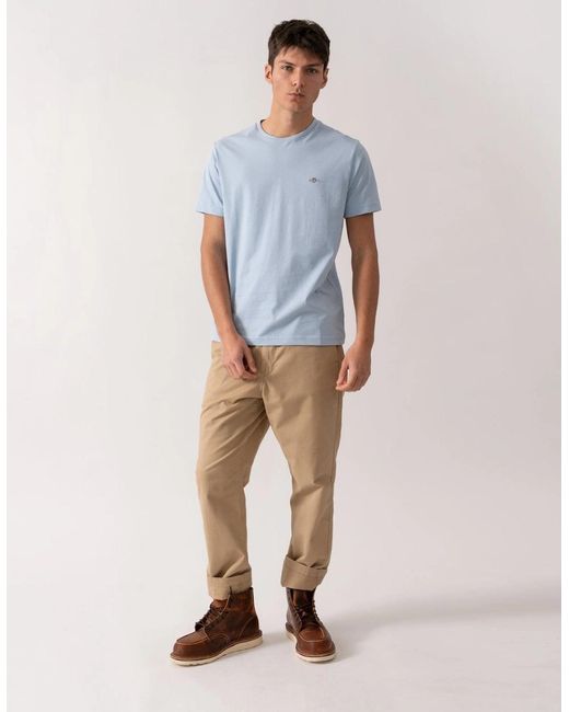 Gant Blue Regular Shield T-shirt for men