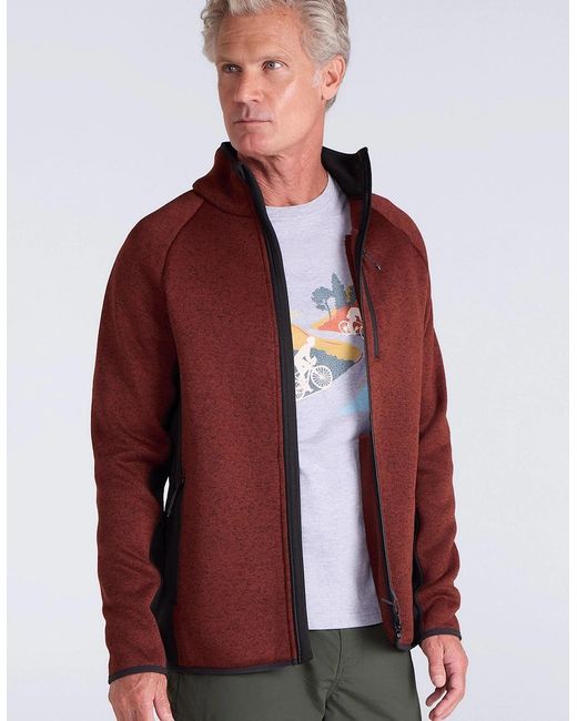 Mountain Warehouse Red Treston Full Zip Fleece Jacket for men