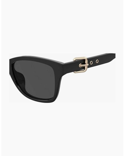 Moschino Black Buckle Detail All Sunglasses