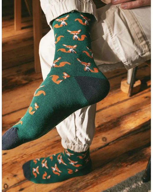 Swole Panda Green Patterned Bamboo Socks M