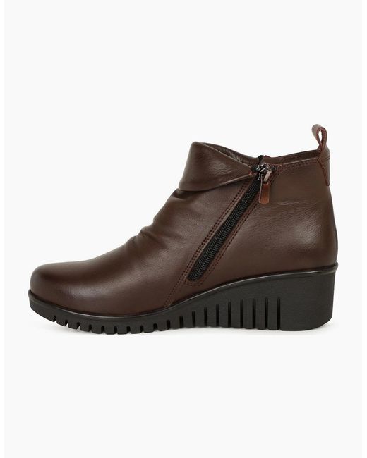 Lotus Brown Cordelia Ankle Boots