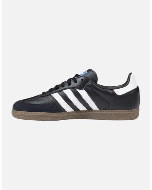 Adidas Black Lace-Up Sneaker With Sleek Design