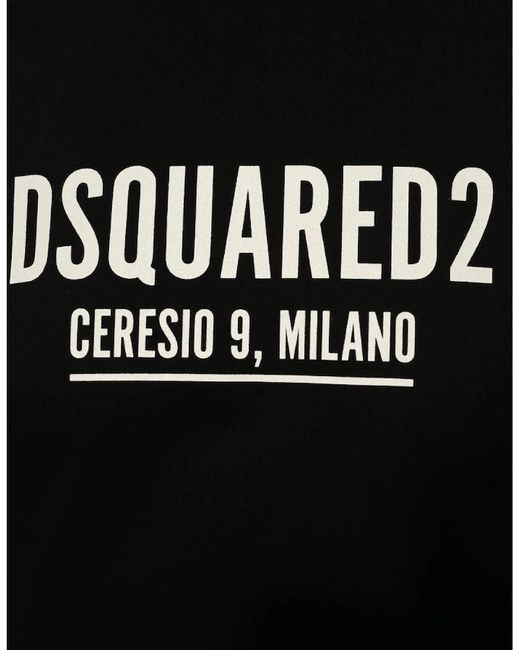DSquared² Black Ceresio 9 Milano Logo T-Shirt