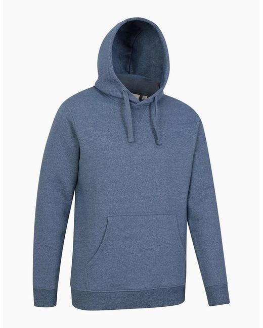 Mountain Warehouse Blue Dorset Plain Hoodie for men
