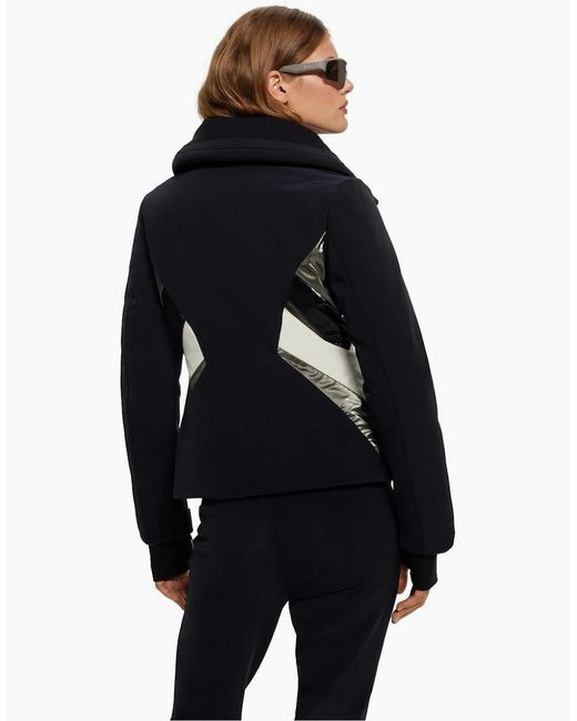 Boss Blue Solid Patterned Regular Fit Ski Jacket