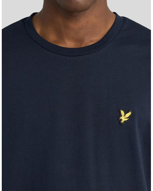 Lyle & Scott Blue Relaxed Cotton T-Shirt for men