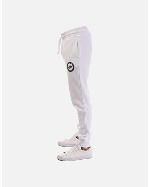 Boss White Javan Tracksuit Bottoms for men