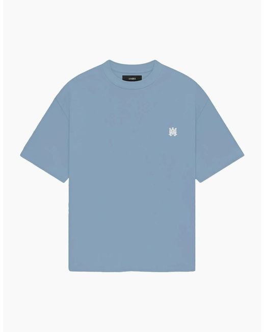 Amiri Blue 'Ma' Logo Skater T-Shirt for men