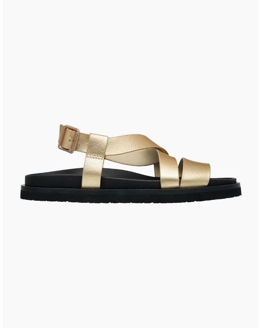 Roxy Black Zaho Crossed Sandals