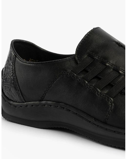 Rieker Black L1777-00 Celia Slip-On Shoes