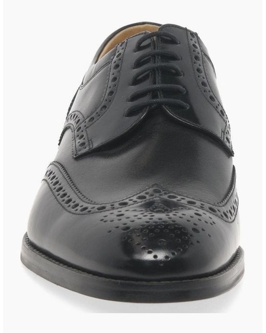 Loake Black Pangbourne Lace Up Formal Shoes for men