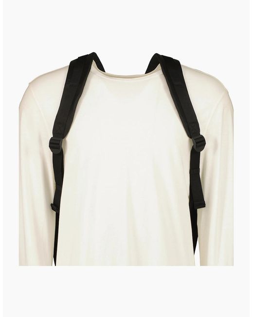 Stone Island Black Nylon Metal Backpack for men