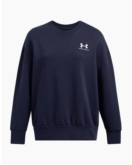 Under Armour Blue Oversize Fit Crew Neck Long Sleeve Sweatshirt
