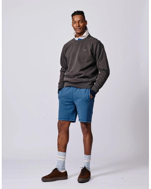 aubi Blue Glebe Sweat Short for men