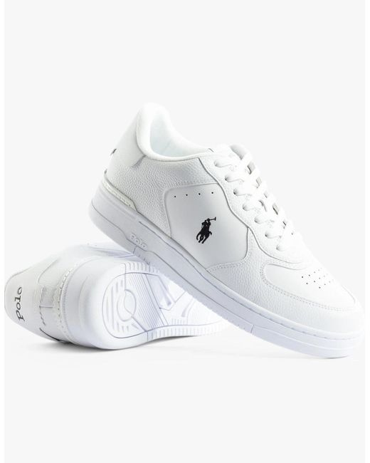 Polo Ralph Lauren White Masters Trainers for men