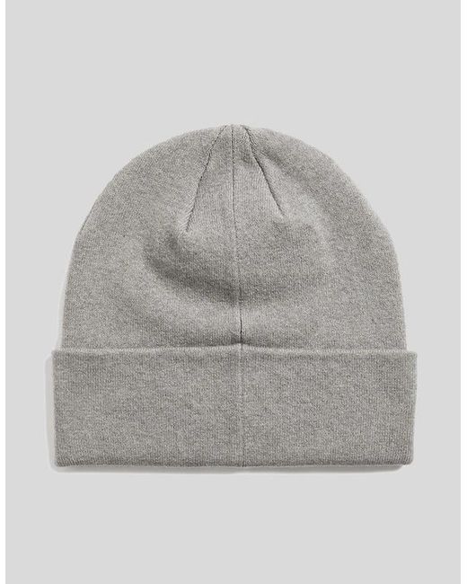 Lyle & Scott Gray Merino Wool Blend Beanie for men