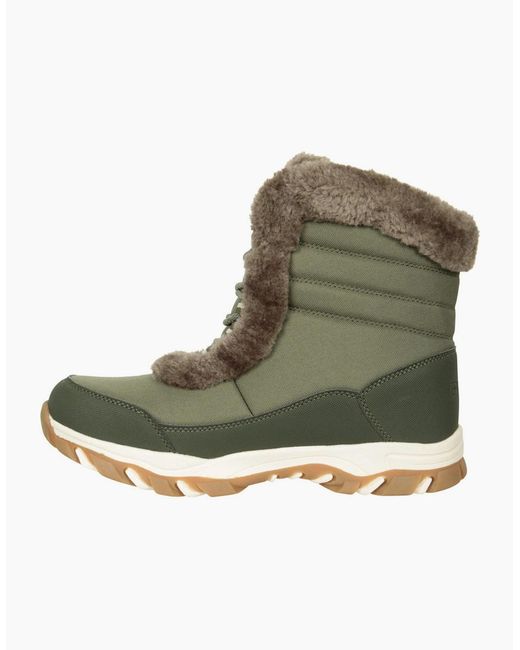 Mountain Warehouse Green Ladies Ohio Thermal Short Shaft Snow Boots