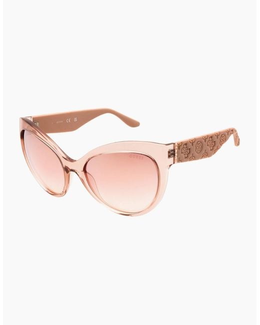Guess Pink Shiny Bordeaux Mirror Sunglasses