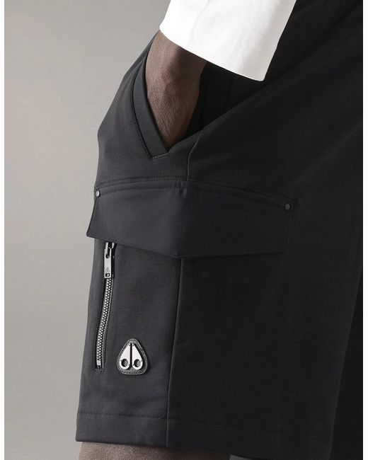 Moose Knuckles Black Dalon Shorts for men