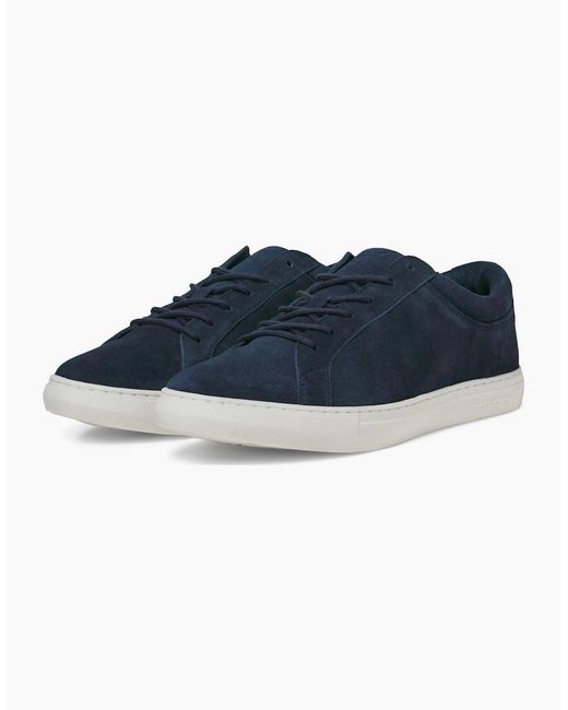 Jack & Jones Blue Galaxy Suede Trainers for men