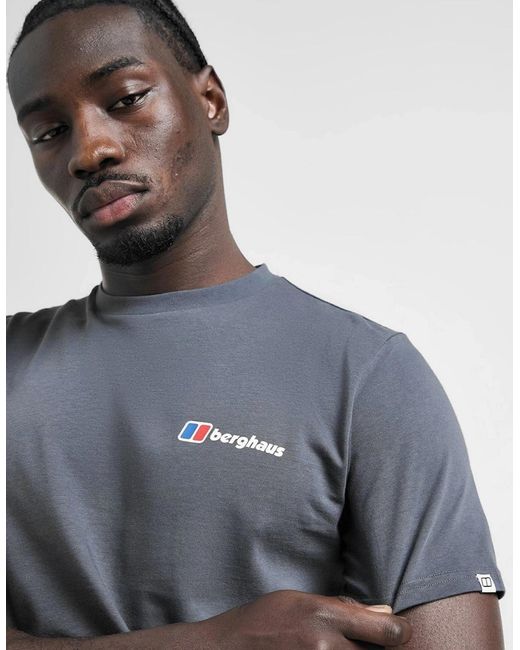 Berghaus Blue Pinnacle Point Graphic Mountain T Shirt for men