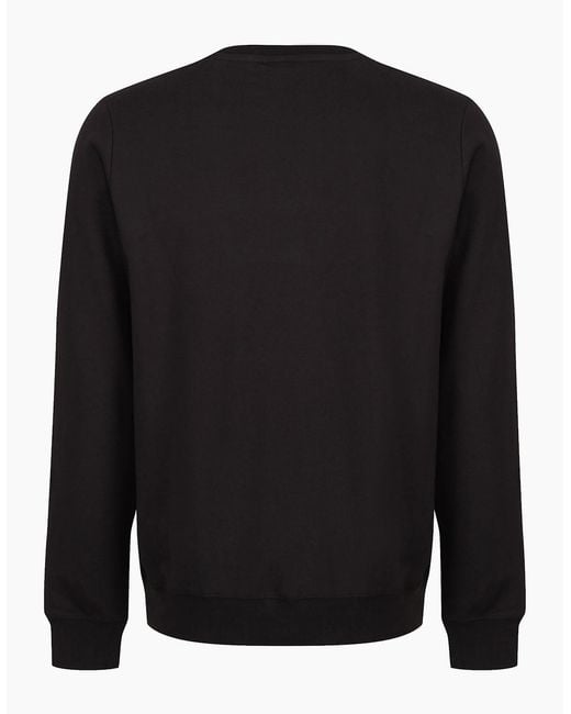 Kappa Black Authentic Futur Faniver Regular Fit Crew Neck Sweatshirt for men