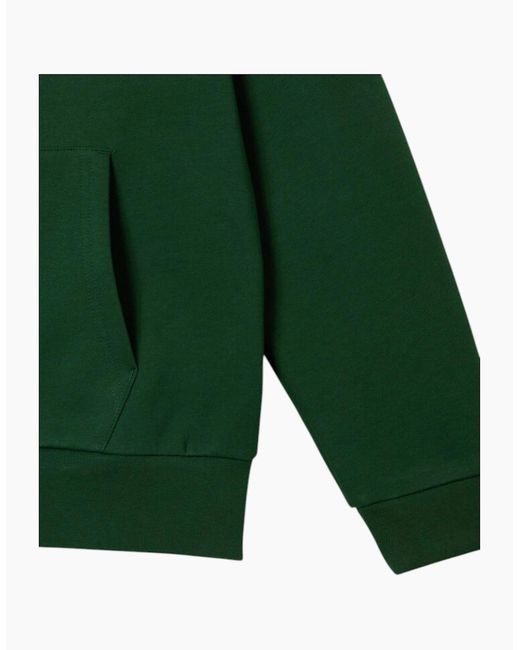 Lacoste Green Fleece Hoodie Zip Up Cotton Hoody for men
