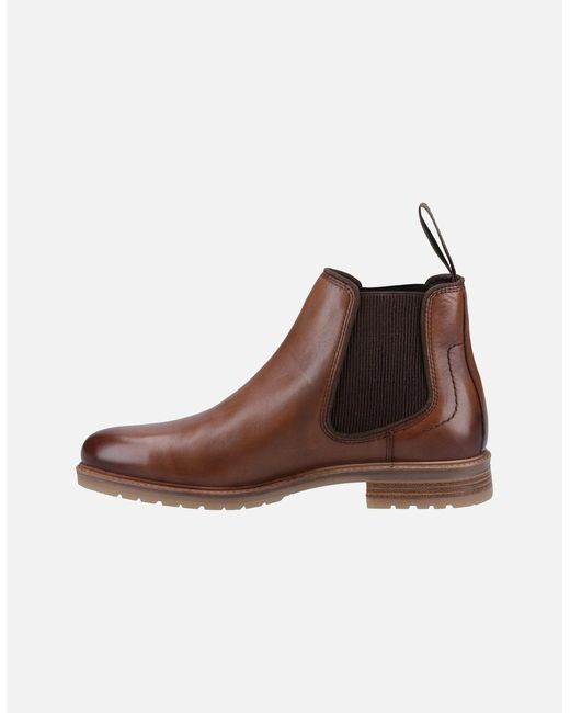 Hush Puppies Brown Russell Leather Tan Boots for men