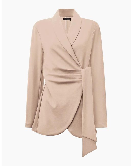 James Lakeland Natural Cream Side Sash Blazer
