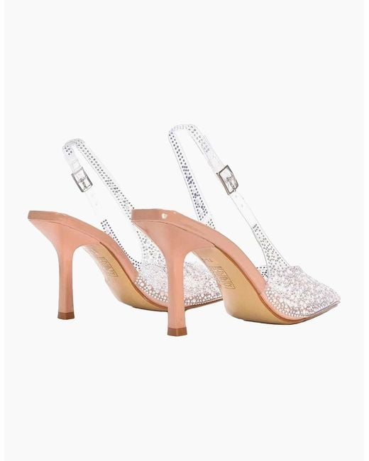 XY London Pink Ladies Pauline Perspex High Heels