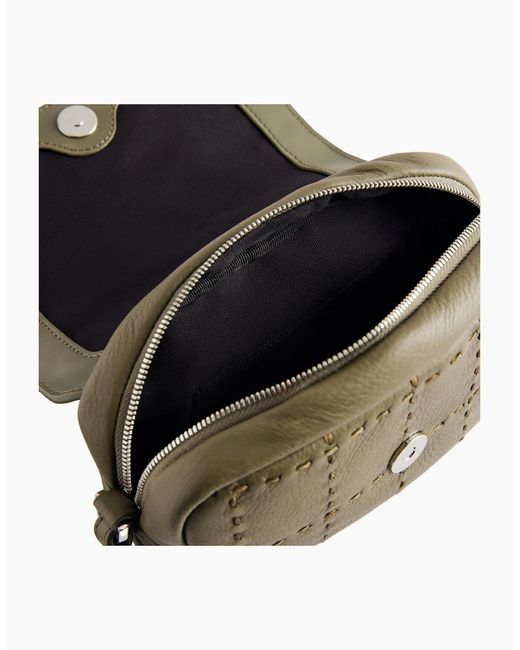 Ted Baker Green Stalina Stitch Detail Khaki Camera Bag