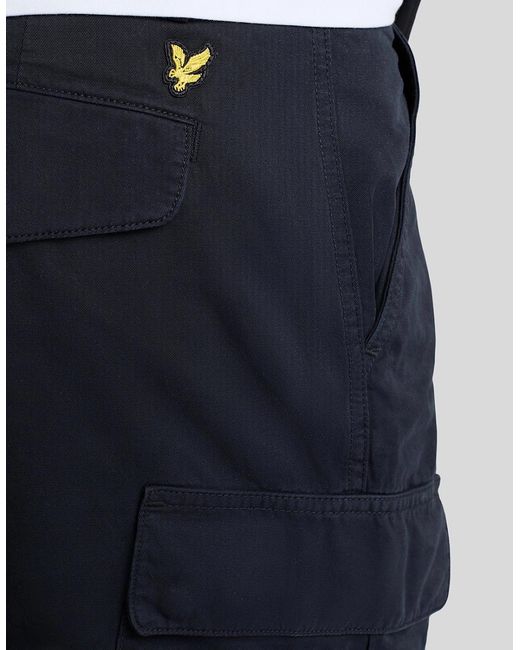 Lyle & Scott White Cargo Shorts for men
