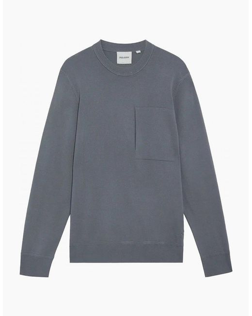 Lyle & Scott Blue Lyle & Scott Cargo Crew Neck Jumper Terra Nova for men