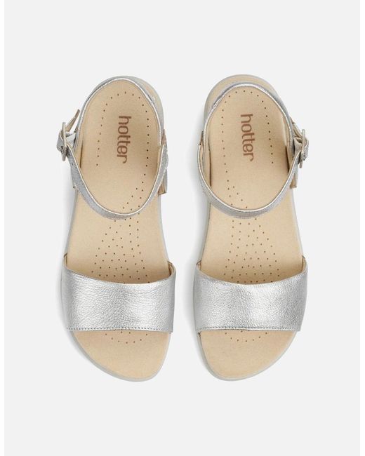 Hotter White Tropic Sandals