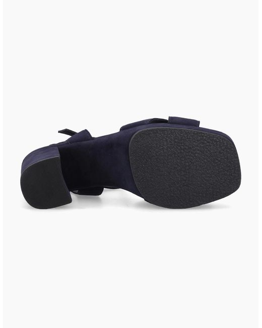 Hush Puppies Blue Ophelia Suede Sandals