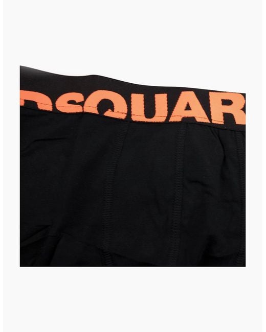 DSquared² Black Boxer Briefs 2 Pack for men