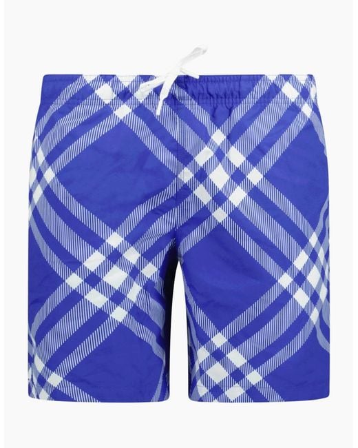 Burberry Blue Swim Shorts for men