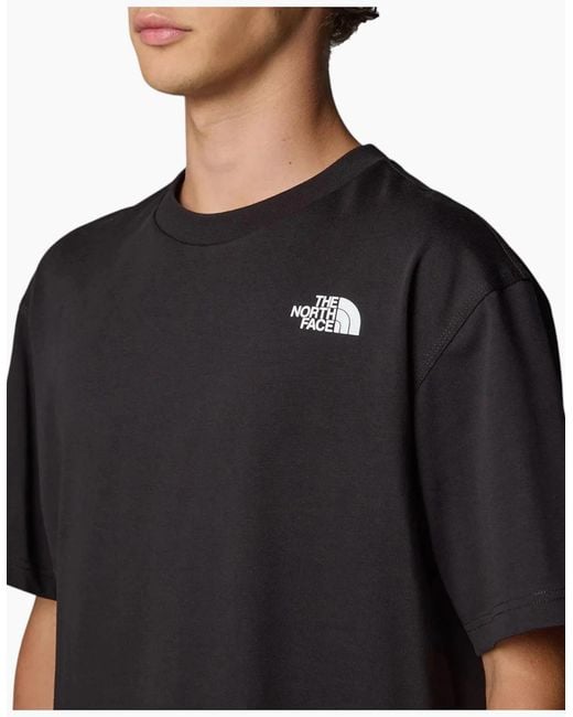 The North Face Black T Shirts Nse Oversized Crew Neck Short Sleeve Cotton for men