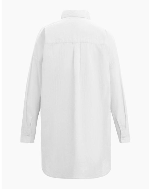 Regatta White Ladies Prena Cover Up Plain Beach Shirt