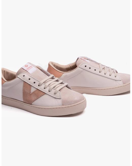 Victoria Pink Berlin Leather & Split Trainers