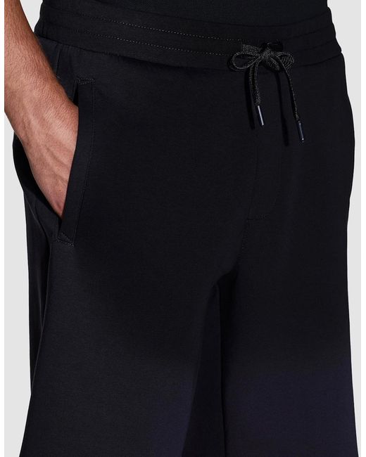 ARMANI EXCHANGE Blue Jogger Shorts for men