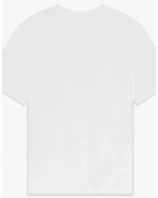 Casablanca White Radiating Logo Regular Fit T-Shirt for men