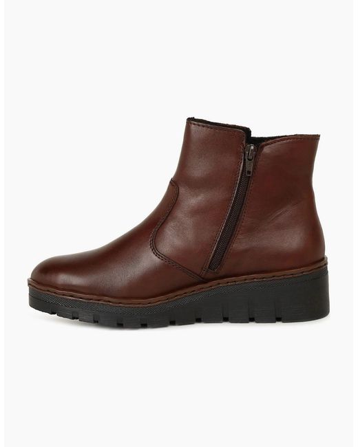 Rieker Brown Capital Ankle Boots