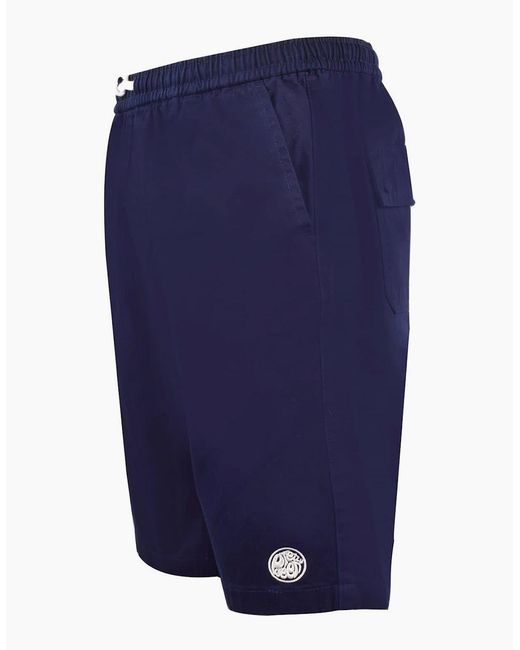 Pretty Green Blue Cargo Shorts With Straight Hem for men
