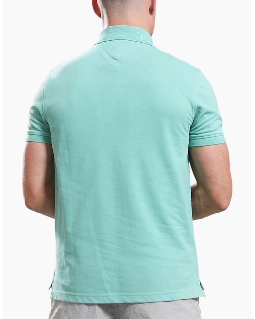 Tommy Hilfiger Green Polo Shirts Cotton Golf Top