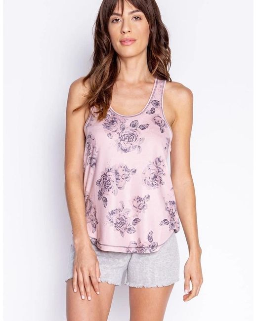 Pj Salvage Pink Salvage Scoop Neck Tank