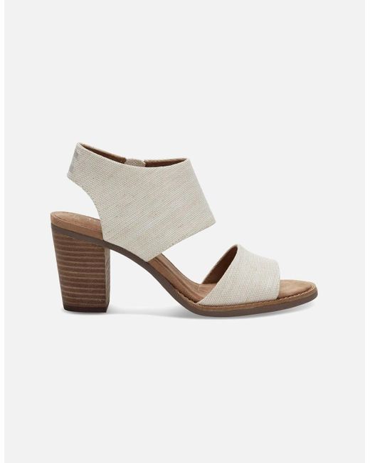TOMS White Majorca Heeled Sandals