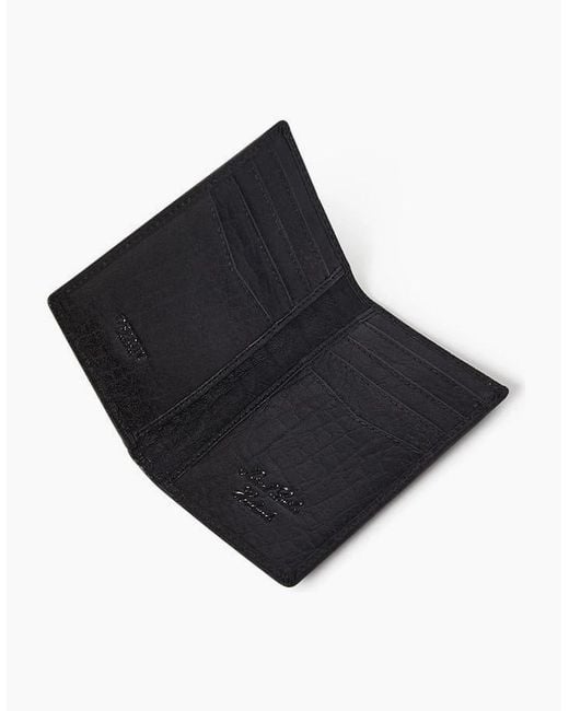 Osprey Black Highland Micro Leather Dress Wallet for men